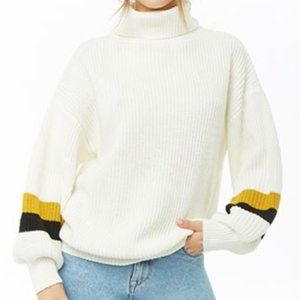 Forever 21 Colorblock Turtleneck Sweater